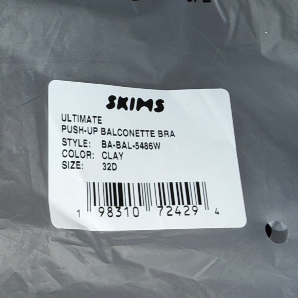 NWT – SKIMS (Size 32D) Ultimate Balconette Push-Up Bra – Clay - Picture 4 of 4